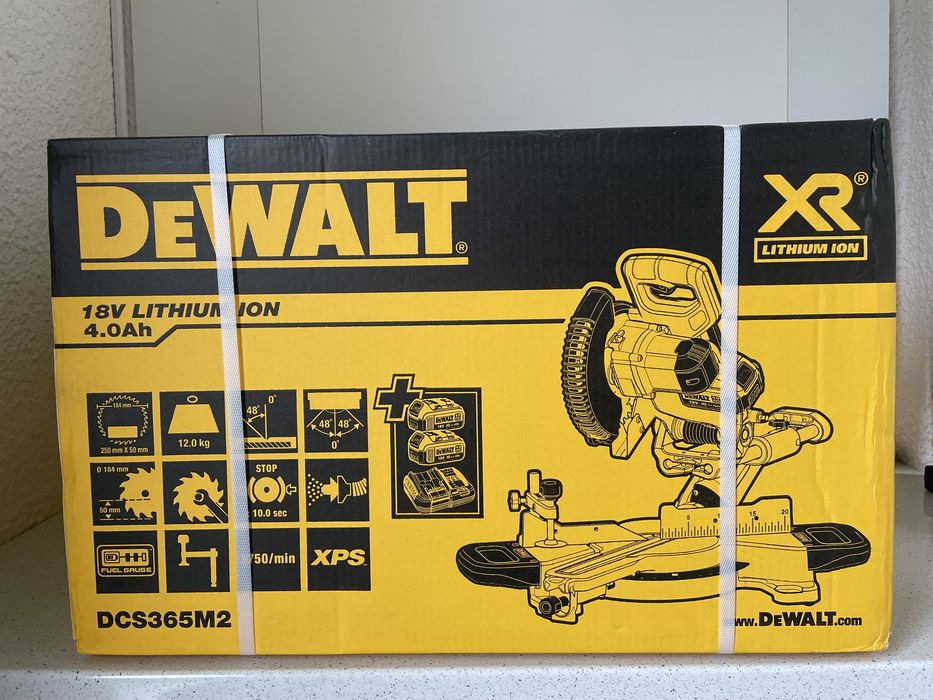DeWALT DCS365M2-QW XR. Fierestrau Circular Stationar 18V. Set Cu 2X Baterii de 4AH + Incarcacator (Pachet Complet.) Original Nou !