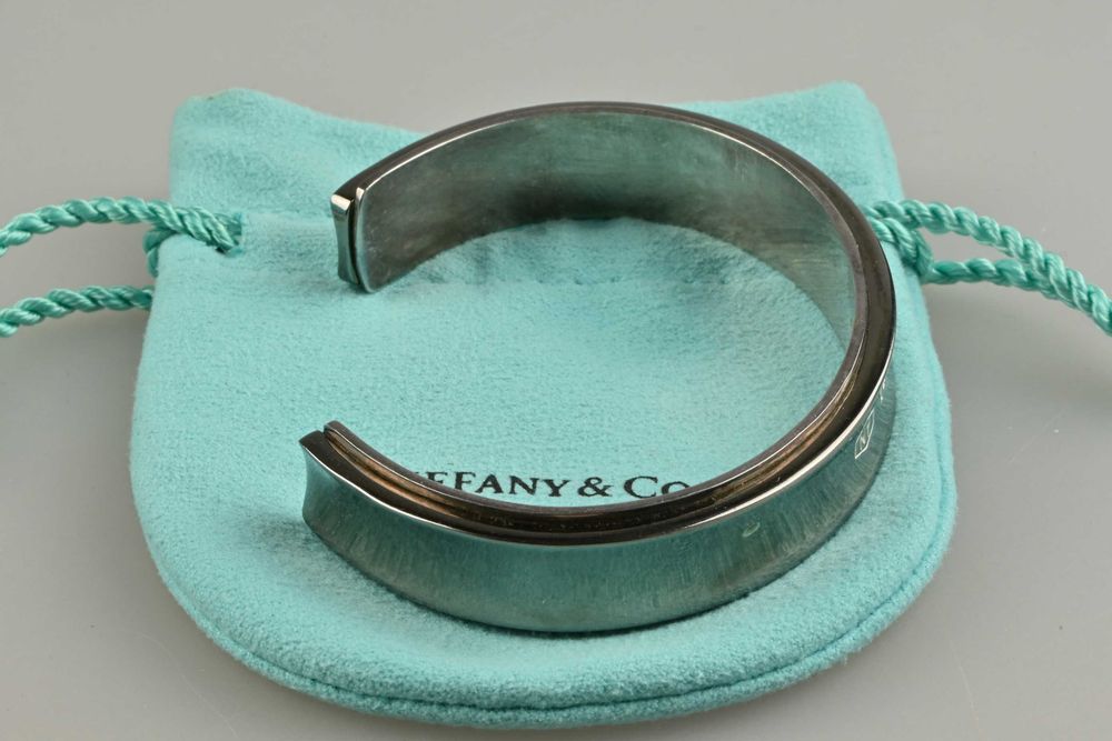 Tiffany & Co. 1837 Тифани Сребърна Гривна Сребро и Титан
