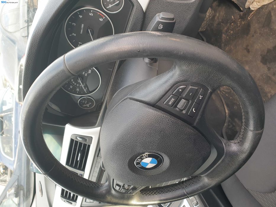 Volan 3 Spite Piele cu Comenzi fara airbag BMW Seria 3 F30 NFL Non Facelift 2011 - 2014 [K2174]