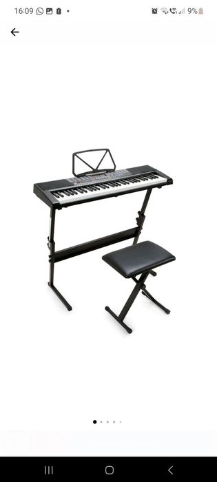 Sintetizator Timeless Tools, cu 61 clape, suport si taburet, USB