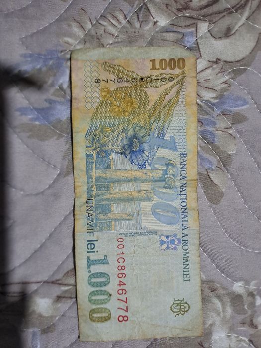 Bancnotă  de 1000 de lei vechi din 1998