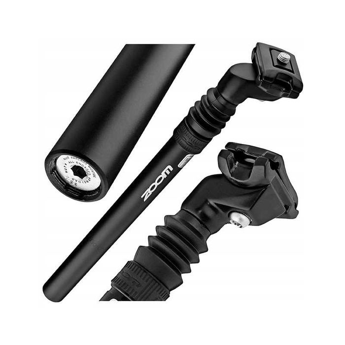 Амортисьорно колче за велосипед ZOOM, Алуминиево, Черно, 27.2 х 350мм
