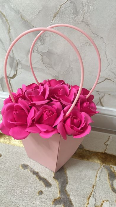 Мыльные розы цаеты букет