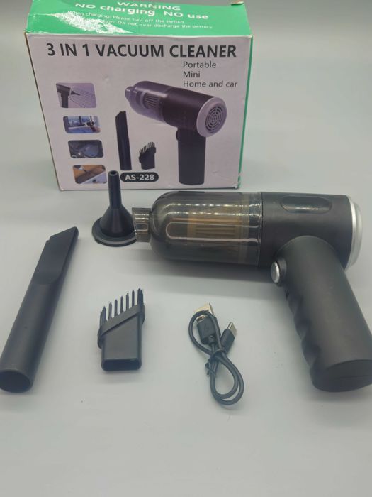 Мини безжична 3-в-1 прахосмукачка AS-228 за кола, дом и офис