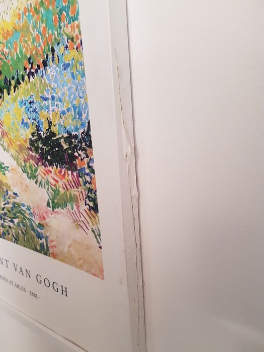 Poster Vincent van Gogh – Garden at Arles (1888) în ramă albă