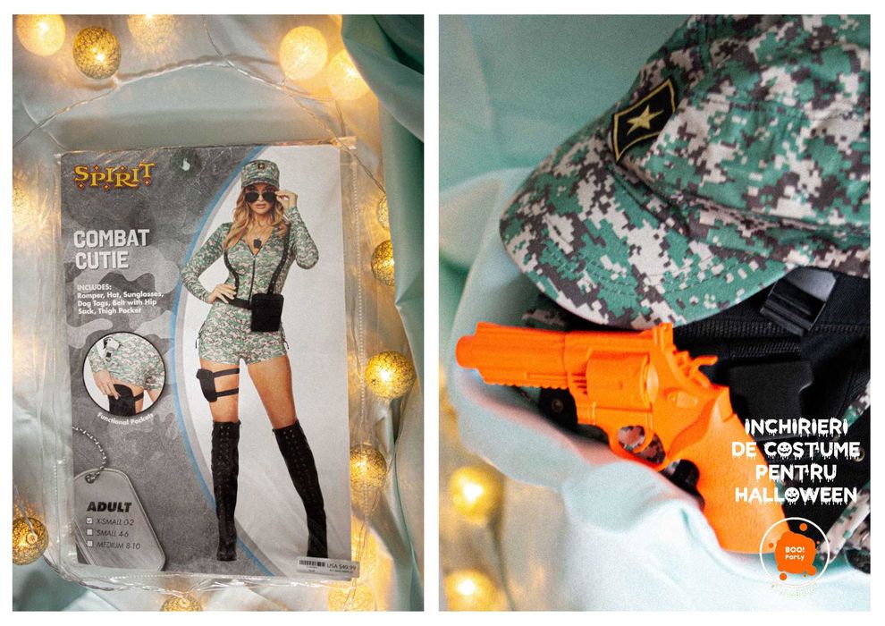 Costume de carnaval halloween harley quinn, politista, vampirita