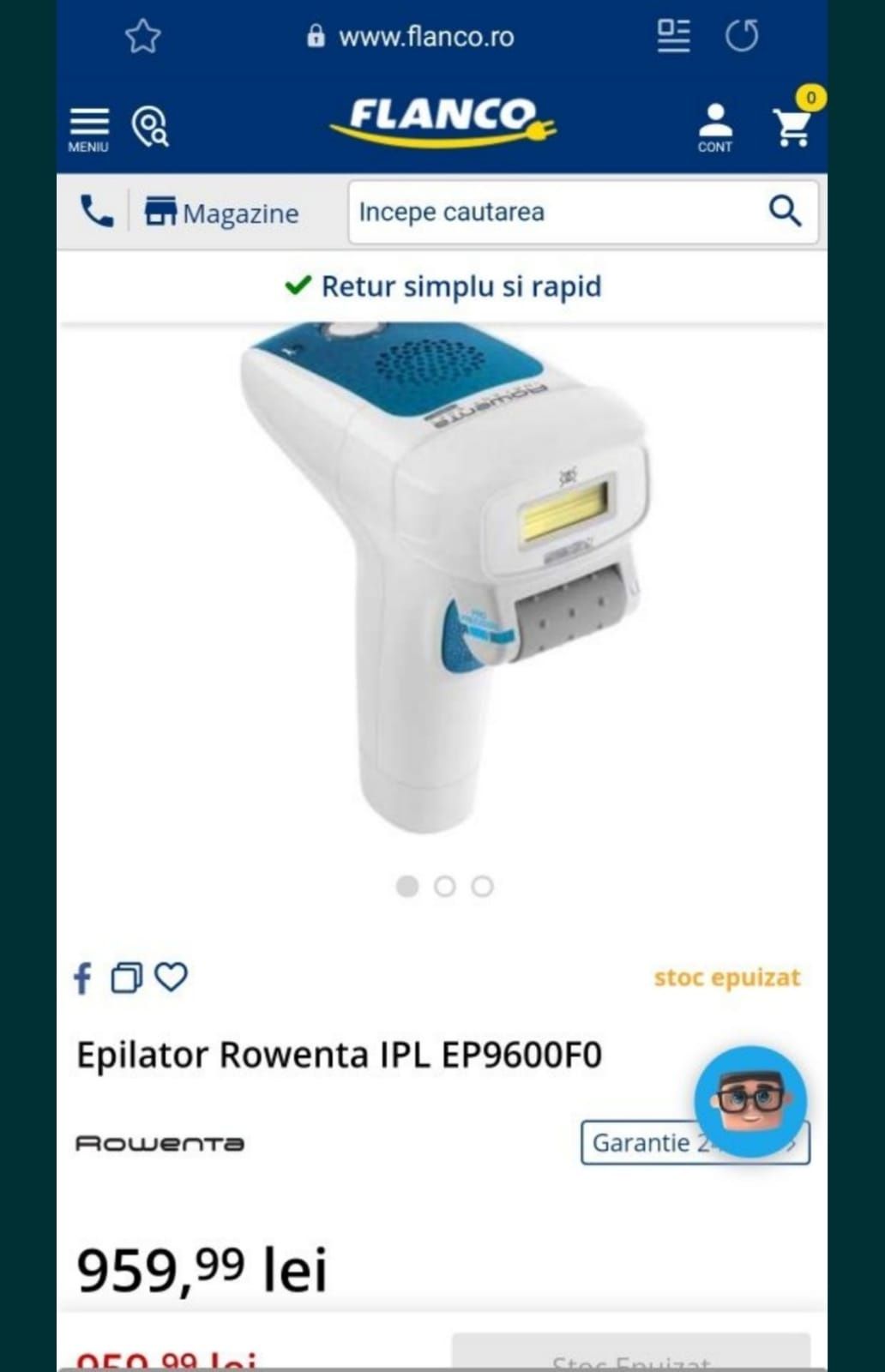 Rowenta ipl instant discount soft compact ep9600