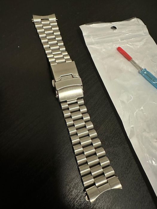 Curea ceas 22 mm din otel inoxidabil pentru ceas Seiko, Orient etc + cutie depozitare ceasuri