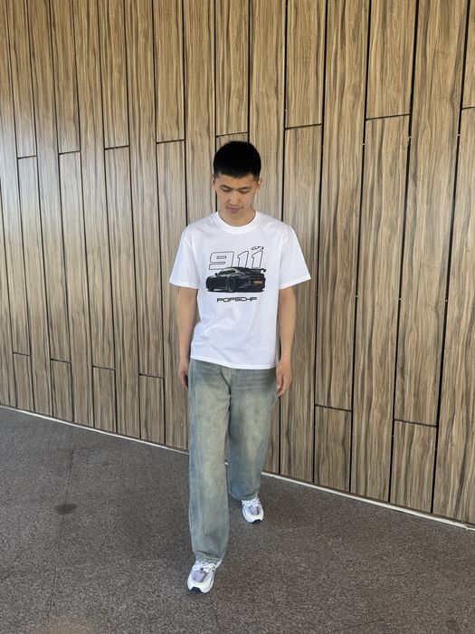 Джинсы серо-голубые