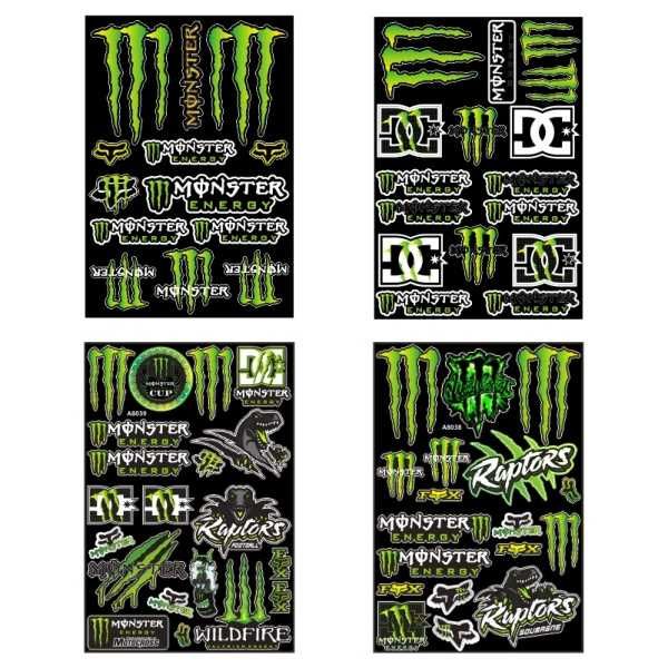 Мото светлоотразителни стикери- сет