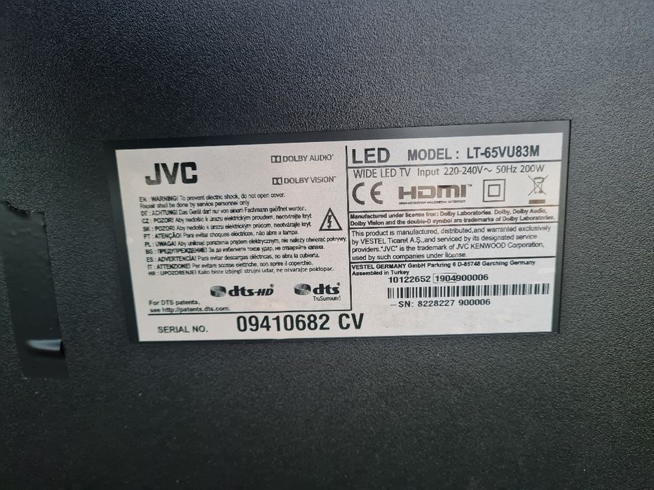 Led смарт телевизор JVC 65