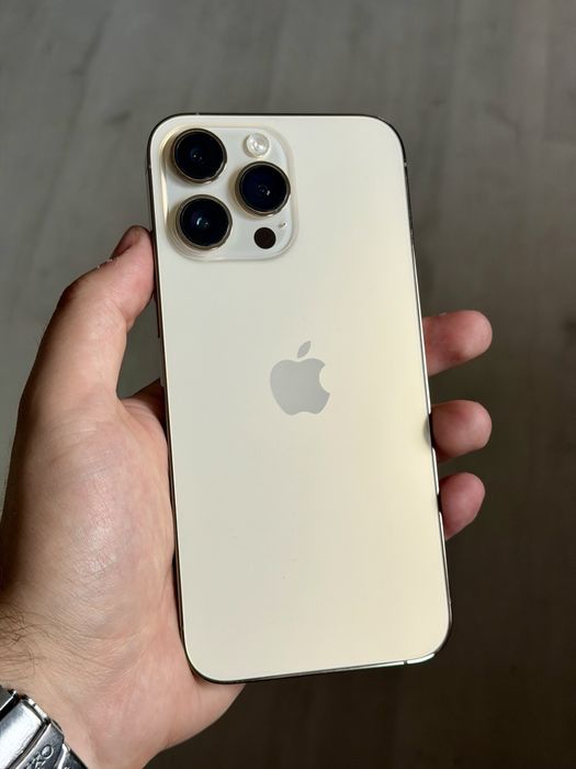 iPhone 14 Pro Max / 128 GB / Baterie 88% / Gold / Impecabil