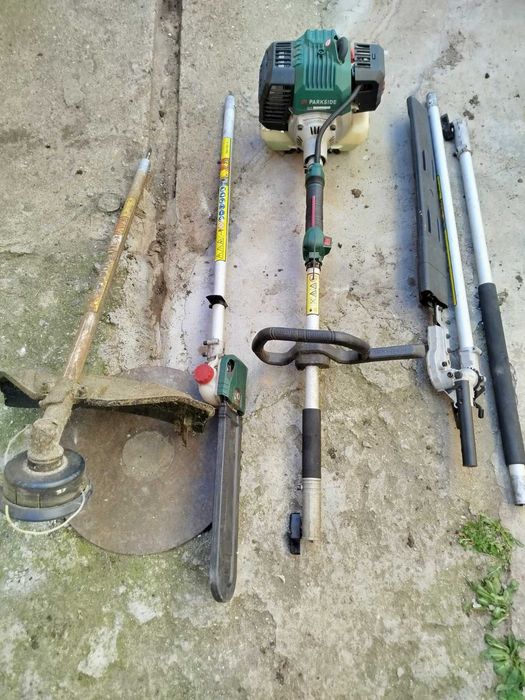 Тример, храсторез, кастрачка и удължител на ,,Parkside" 4в1