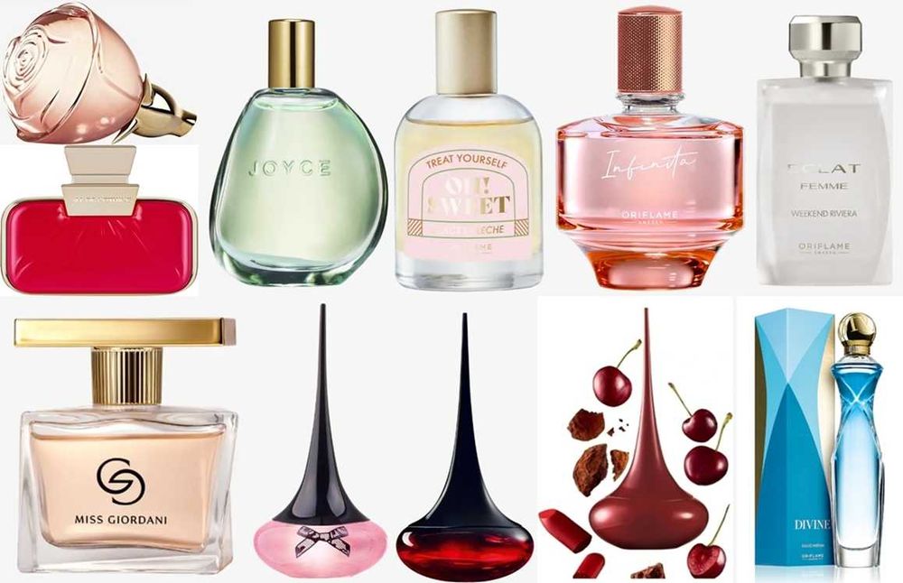 Налични парфюми, тоалетни води  от Avon, Oriflame