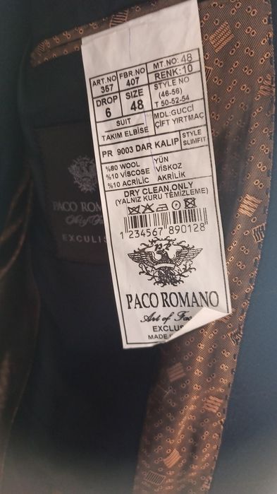 Costum Navy Paco Romano