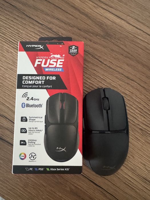Mouse gaming HyperX Pulsefire Fuse, 12000 dpi, negru