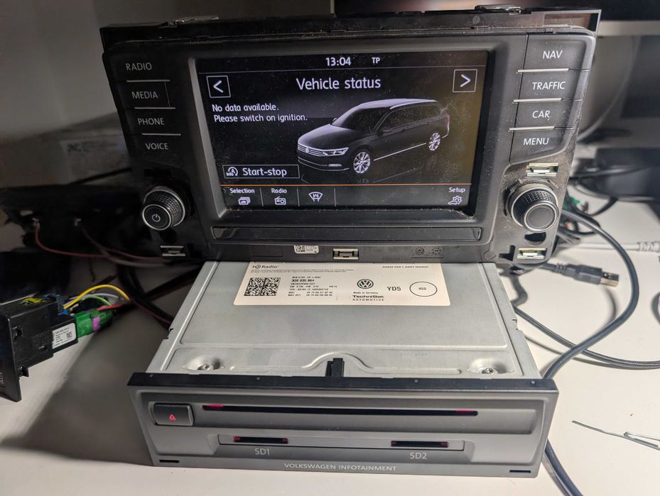 MIB2 Navigatie originala decodata Volkswagen Passat B8 Golf 7 Touran VW MOST Dynaudio