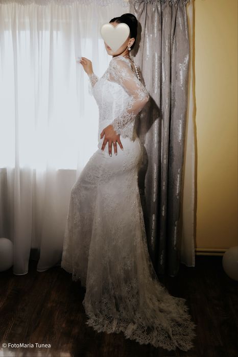 Vând Rochie de Mireasă (Atelier Alesse Craiova) + Voal CADOU