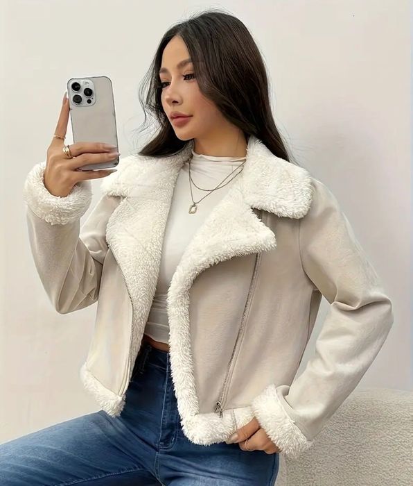 Бежово елегантно яке XS