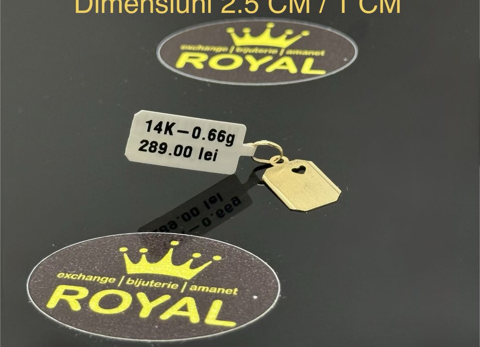 Bijuteria ROYAL : Pandantiv AUR 14K / 0.66 GR