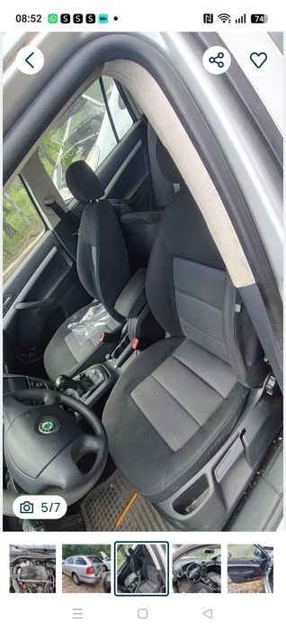 Piese motor far stânga ușa pompa tandem ecu aeroterma stop jante radiatoare egr clapeta injectoare kit ambreaj cu volanta Skoda Octavia 2 1.9tdi bls