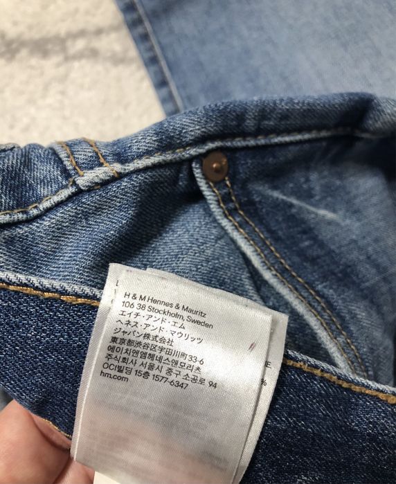 Blugi h&m 34 32 blugi slim blugi barbati cu capse