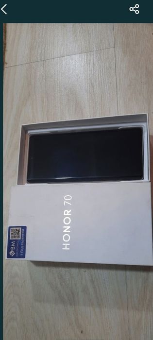 Honor 70 8+²/256gb rangi qora idyal kor dok orginal zaryatka