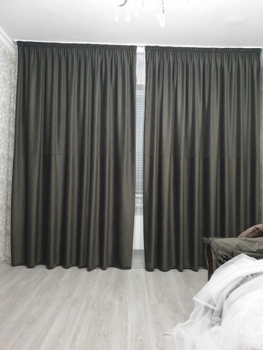 Серые шторы 5 метра