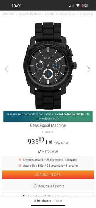 Ceas Fossil FS4487 unicat