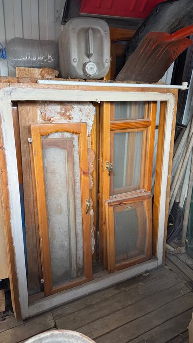 Продается  Окна деревянные б/у