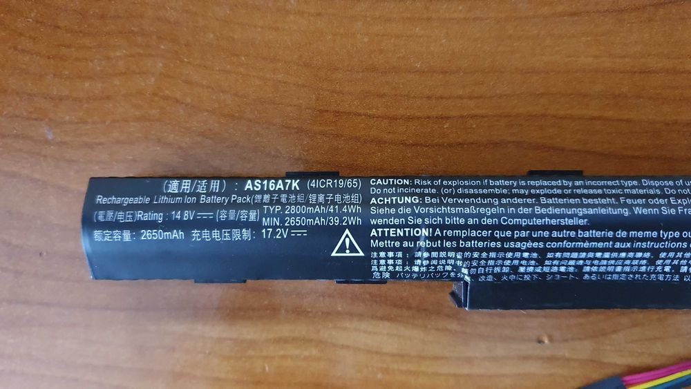 Baterie Acer AS16A7K 2800mAh