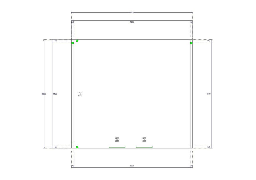 Гаражи, Складове, Бунгала, Фургони, Преместваеми къщи 51м2 -7.5мх6.8м