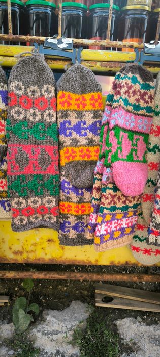 Плетени чорапи дълги -зимни