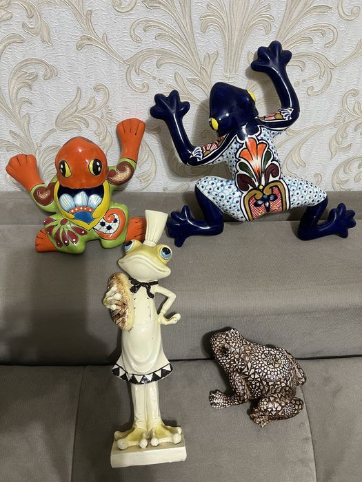 Лягушки керамические расписные