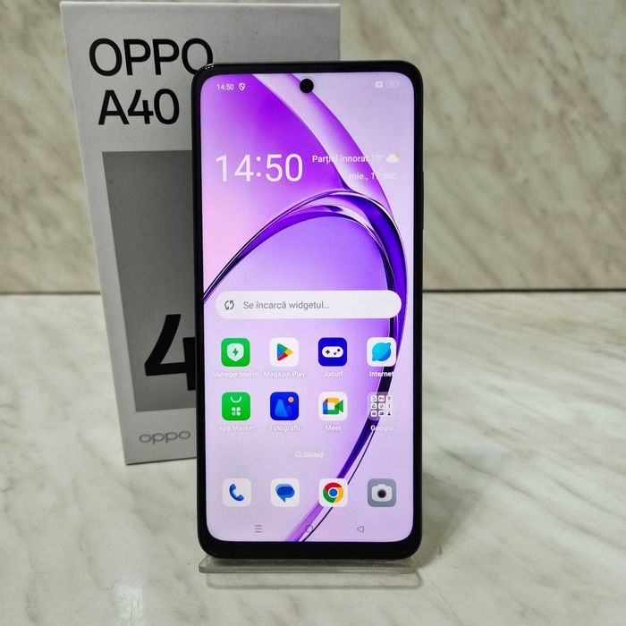 Telefon Oppo A40 Negru 128/6gb Cutie Full Box Ca Nou Zeus Amanet 34224