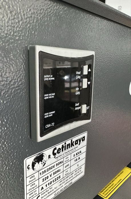 Cetinkaya (LATR) 5 kVA kuchlanish stabilizatori.
