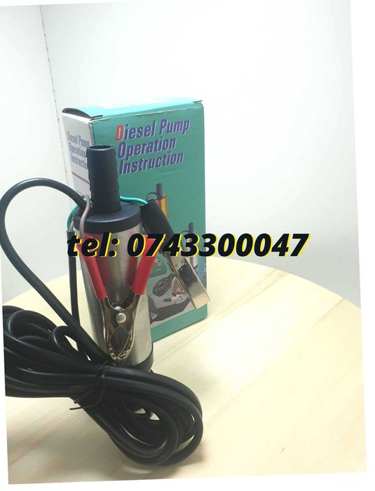 Pompa Submersibila Transfer Orice Lichid Vin Motorina 12lminut 12v