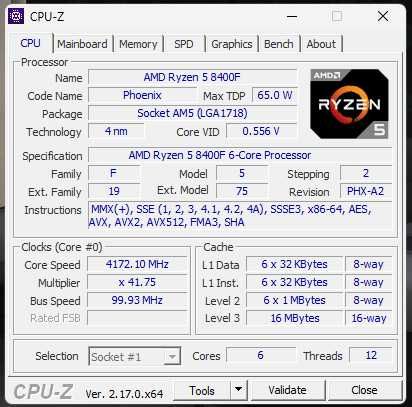 Procesor AMD AM5 Ryzen 5 8400f, aproape nou, full box