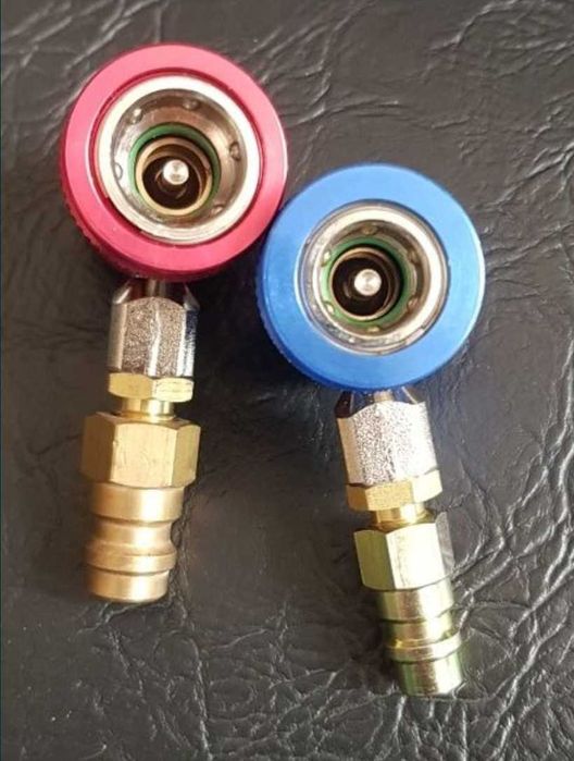 Set complet cuple si adaptoare incarcare freon vechi R 134