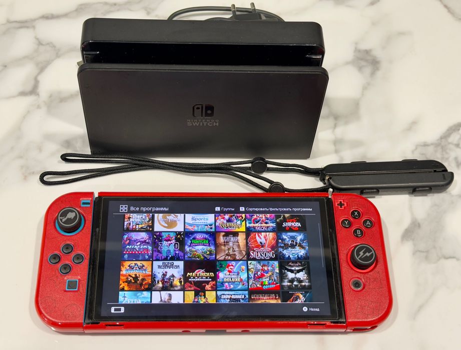 Switch oled,прошитый,256гб,gta5,Zelda,mario