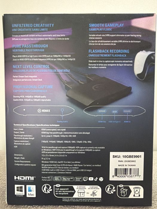 Elgato HD60X,sigilat