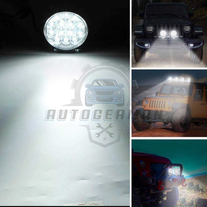 ЛЕД Прожектори 42W за off-road 4х4 атв SUV сафари джипове  мотоциклети