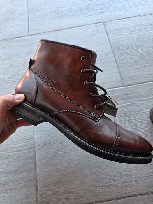 Ghete Bugatti piele naturală NOI mărimea 44 – premium