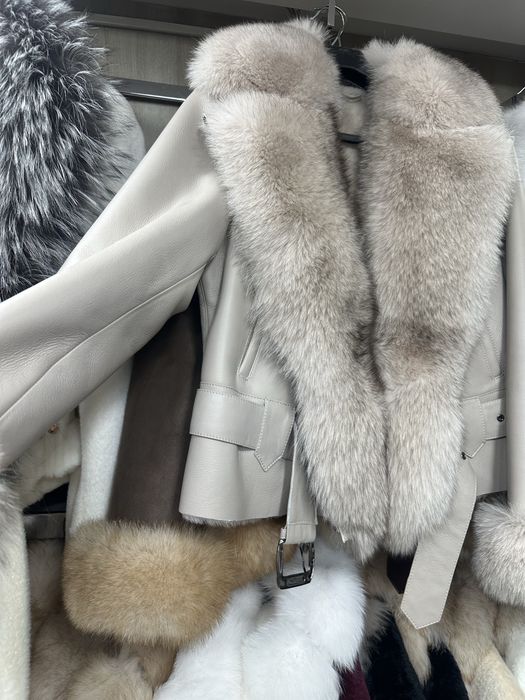 Cojoc cu blana de vulpe lux