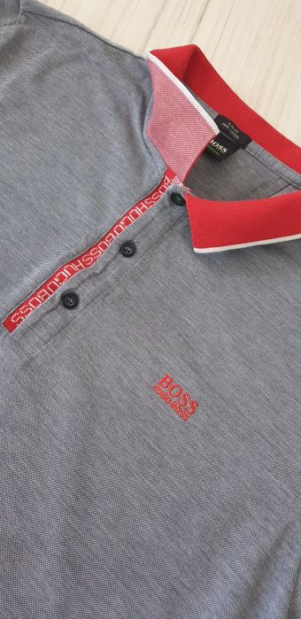 Hugo Boss Paule 4 Pique Pima Cotton Slim Fit / 3XL ОРИГИНАЛНА Тениска!