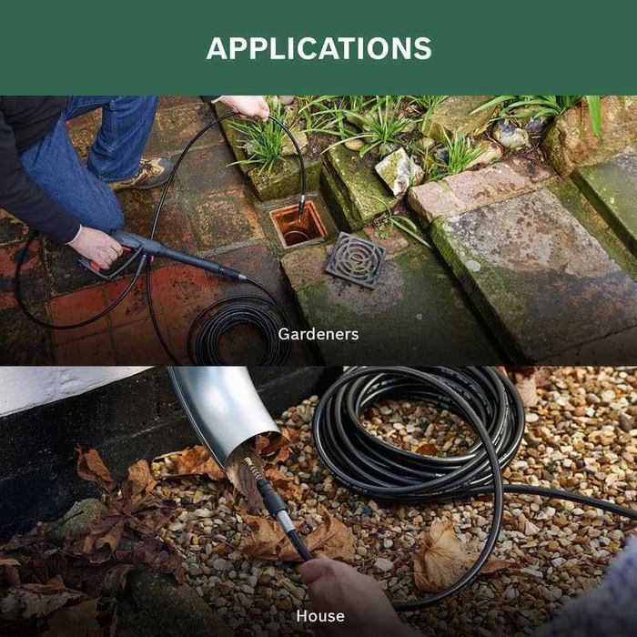 Маркуч за почистване на канализационни тръби за водоструйка 20M 10m