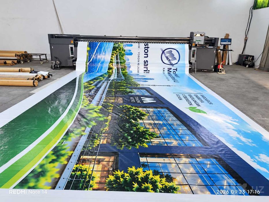 Banner pechat | Печать баннеров от 18 000 сум/м² — 1 день | AJR Print