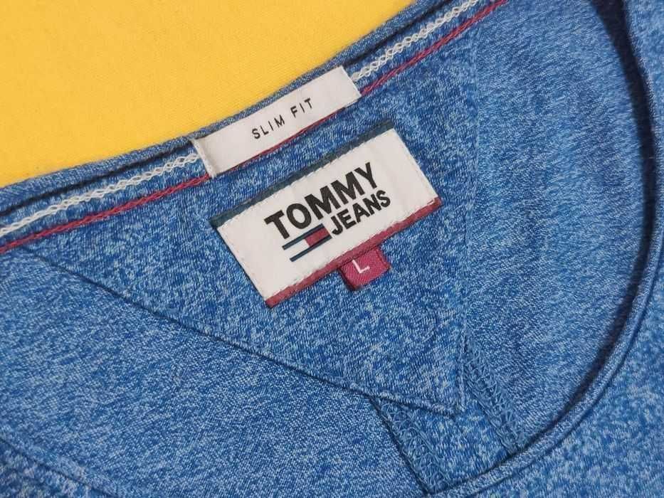 Tricou Tommy Hilfiger - Slim Blue Sidef