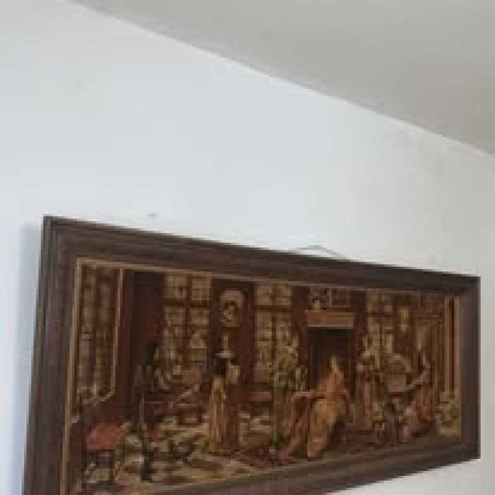 Tblou in rama de lemn catifea