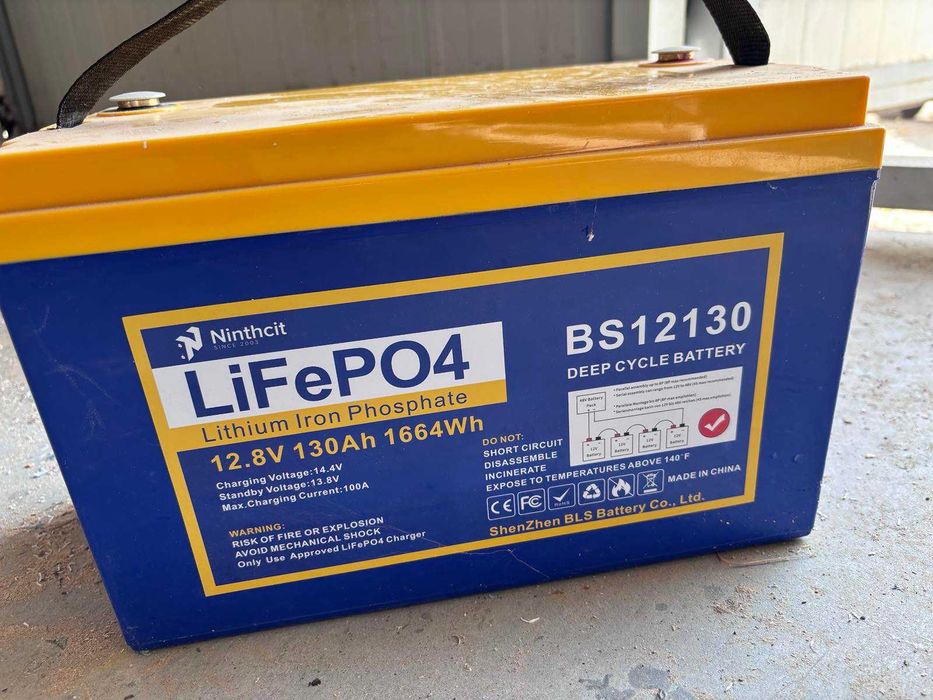 Батерия LiFePo4 Nnthcit 130 ah 12V